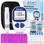 Pro Comfort Blood Glucose Monitor Kit, 100 Glucose Test Strips, 100 Lancets, 1 Blood Sugar Monitor, Blood Sugar Diabetes Testing Kit, No Coding Glucometer, 1 Lancing Device