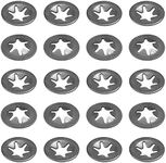 Bettomshin Internal Tooth Star Washers 3x9mm Carbon Steel Push On Lock Washer Locking 5 Points Clips Fastener for Product Maintenance 20pcs