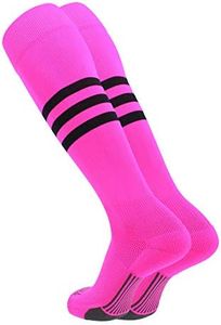 TCK Performance Baseball/Softball Socks (Hot Pink/Black, Large)