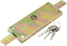 uxcell Gold Tone Cross Keyway Cylinder Head Roller Shutter Door Lock W 3 Keys