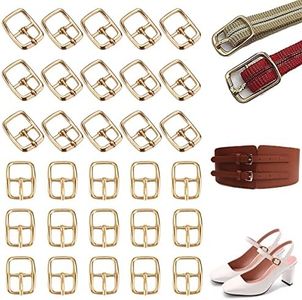 30 Pièces Boucles à Rouleau en Métal,Boucle Chaussure Metal,12 mm Boucles en Métal Carrée,Boucles de Ceinture Métal,Boucle à Rouleau Dorée,Boucle à Ardillon pour Chaussures pour Ceintures, Sac à Main