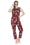 HRIKSHIKA FASHION Female Loose fit Jumpsuit for Women (XL, Maroon)