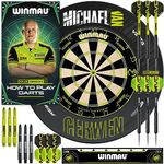 WINMAU Michael van Gerwen MvG Surround Set including Dartboard, Surround, Darts and Accessories