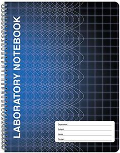 BookFactory Computation Lab Notebook - 100 Pages (9 1/4" X 11 3/4") - Scientific Grid Pages, Durable Translucent Cover, Wire-O Binding (COMP-100-CWG-A-(Lab))