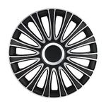 17 inch Le Mans Silver/Black Wheel Cover Kit - 4 Pack