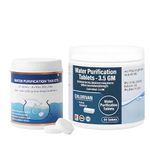 Water Purification Tablets 3.5 GM (25 + 50 Combo) | Chlorine Tablets for Water Tank | Fast 10-Min Action | Sodium Dichloroisocyanurate | Safe Drinking & Storage Water Solution