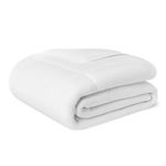Amazon Basics Down Alternative Double Duvet, Spring and Summer 5.1 TOG, Hypoallergenic Machine Washable Quilt, 200 x 200 cm, White