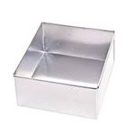 RINKLE TRENDZ Aluminium Square Cake Mould Cake Pan Cake Tin Tray 8 Inches for Baking 1 kg - 1000 Grams in Oven