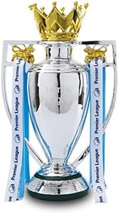 YYDSTES Réplica del Trofeo De La Copa Barclays De FúTbol con Cinta De Color Trofeos De Campeón De La Liga Inglesa Aficionados Decoración del Hogar Colección Conmemorativa Adornos De Exhibición,16cm