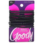 Goody StayPut Elastics, Black 10 Ea