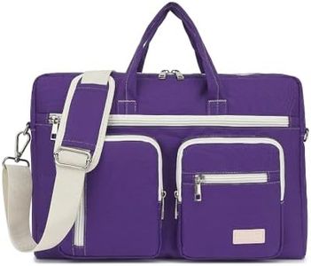 15-15.6 inch Laptop Shoulder Bag, for MacBook Pro 16, Hp Lenovo Dell 14 inch Waterproof Messenger Bag Case Sleeve (purple)