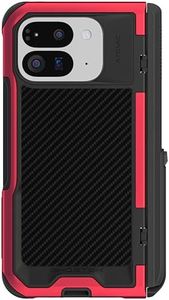 Ghostek Atomic Slim Pixel 9 Pro Fold Case with Built-in Kickstand and Full Hinge Protection Military Grade Metal Protective Phone Cover Designed for 2024 Google Pixel 9 Pro Fold (8") (Aramid)