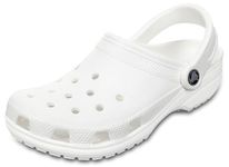 Crocs Unisex Classic Clogs (Best Sellers) Clogs , White,7 UK Men/ 8 UK Women