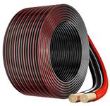 FEDUS 14 Gauge/AWG Speaker Wire 100 Meter Oxygen-Free Copper 2 Conductors Audio Speaker Cable for Car Speakers Stereos, Subwoofer, Home Theater Speakers, HiFi Surround Sound (RED+BLACK)