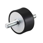 uxcell 40 x 20mm Rubber Mounts,Vibration Isolators,Shock Absorber with M8 x 23mm Studs