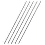 Awclub 3mm x 300mm 304 Stainless Steel Solid Round Rod Lathe Bar Stock for DIY Crafts Model Car Helicopter Airplane - 5pcs