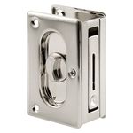 Prime-Line Products N 7367 Pocket Door Privacy Lock with Pull, 3-3/4-Inch, Satin Nickel