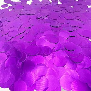 Purple Confetti 5000 Pieces 1 Inch Table Confetti Glitter Dots for Wedding Baby Shower Birthday Party Table Decorations