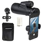 Celestron 72370 Outland X 10x50 Waterproof Monocular with Smartphone Adapter, Bluetooth Remote, Eyepiece Covers and Belt Case - Durable Housing, BaK-4 Prism Glass and Multi-Coated Optics, Black