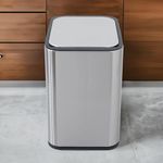 Kuber Industries 9L Stainless Steel Automatic Touchless Motion Sensor Dustbin | Quick Open, Soft Close Lid Garbage Bin for Kitchen & Bathroom | Indoor & Outdoor Trash Can