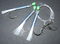 FFT 3 x SUPER CATCH JUMBO SILVER DREAM RIG LURE 3 x 7/0 HOOK BOAT BASS COD SEA FISHING LINE CLIP