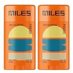 Miles Kids Deodorant for Boys and Girls - Aluminum Free Deodorant for Kids and Teens, Natural, Hypoallergenic, Made in USA - Fresh Scent - 2-Pack