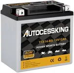 Autocessking YTX14-BS 12V 12Ah Moto