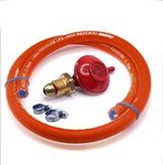 DN Autogas Parts POL type propane gas pressure regulator 1.5Kg/h + high pressure hose 1 meter set