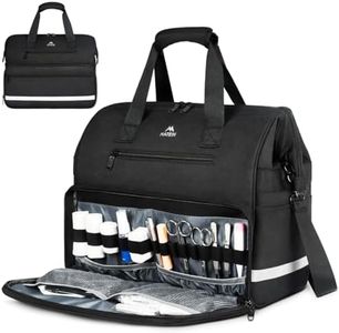 MATEIN Medical Bag, Large Water-Resistant First Aid Bags with Many Pocktets for Nursing, Portable Clinical Home Health Bag Doctor Bag Nurse Gifts for Home Visits, Health Care, Hospice, Black