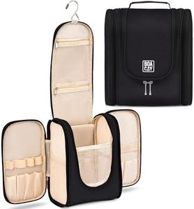 BOACAY Hanging Travel Toiletry Bag for Women and Men, Makeup Bag, Bathroom & Shower Organizer Kit for Accessories, Cosmetics, Travel Essentials
