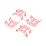 4pcs Tracker Collar Attachment Clips, GPS Dog Tractive Silicone Clips Tracker Accessories for Cat Pet Activity Tracker Replacement (Pink)