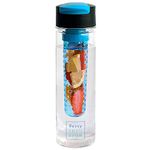 Savvy Infusion® - Flip-Top Sport Infuser Water Bottle - Enjoy Delicious Fruit Infused Beverages - Leak Proof Tritan Travel Tumbler - Perfect Infusing and Detox Bottle for Sports & Fitness Enthusiasts