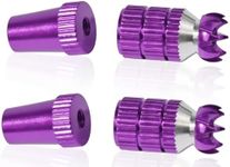 Fraizoe RC 2PCS Aluminum Transmitter Stick Ends Controller Thumb Rocker Set with M3 Thread for Futaba, FrSky, Spektrum DX6i DX7S DX8 DX9, Taranis X9D, Turnigy 9X, Hitec Aurora 9, MC8B, 6C, AT9, Purple