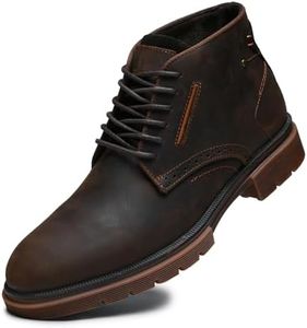 Chukka Boots Fashion and Comfort Casual Oxfords Ankle Lace Up Boot CR-Coffee 13