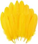 THARAHT 120pcs Golden Yellow Goose 