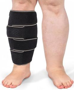 Feamero Plus Size Calf Compression Wrap For Severely Swollen Calves With Lymphedema, Big Calf Brace Increases Circulation & Reduces Muscle Swelling for Women and Men (Tall, 3XL)