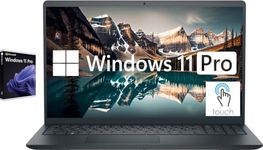 Dell Inspiron Touch Screen laptop, 15.6" Full HD Touchscreen Business and Student Laptop Computer, Windows 11 Pro Laptop 40GB RAM 2TB SSD, Intel i5-1155G7 Processor, Numeric Keypad, Webcam, Black