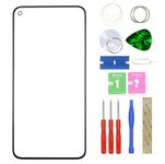 MovTEK Screen Replacement Front Glass +OCA compatible with Google Pixel 5 GD1YQ GTT9Q (No Touch and LCD Display) with Repair Kit -6.0"