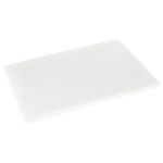 Argon Tableware Plastic Chopping Board - White - 45cm x 30cm - Thick Colour-Coded Kitchen Professional Catering Cutting Block Mat for Bread, Bakery and Dairy