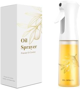 Oil Sprayer for Cooking -200ml Glass Olive Oil Sprayer - Oil Sprayer - Continuous Spray With Portion Control - Cooking Sprayer - Oil Spray Bottle - Kitchen Gadgets for Air Fryer, Salad, Cooking