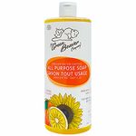 Green Beaver All Purpose Soap, Natural All Purpose Concentrated Castile Soap, Hand, Laundry, Body and House Wash for All Skin Types, Orange, 1 liter