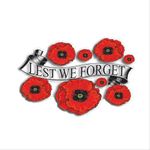 2PCS Poppy Stickers with a Lest we Forget Banner Running Through The Center, car Stickers and Decals,Poppy Window Stickers,Remembrance Day Window Stickers,Window, Fridge, Laptop Sticker(11.8×7.87in)