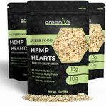 GreenIVe Organically Grown Hemp Hearts Hulled Hemp Plant Based Protein Packed Vegan Omegas (3 Pound)