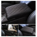 Vehicle Memory Foam Armrest Box Pad, Waterproof Car Armrest Center Control Cushion, Universal Armrest Pad for Car for SUV/Truck/Vehicle (Black)