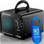 Ozone Generator 15,000mg/h, Commercial Ozone Machine Odor Removal, High Capacity Ozone Machine, Home Ozone Generator for Car, Home, Smoke, Pet, etc (Black) - by TTDMK