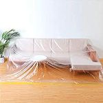 146"/12ft Plastic Sofa Couch Cover,