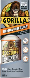 Gorilla Glue Clear Adhesive, 110ml – Strong Multi-Purpose Bond