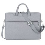 POSICHE Laptop Shoulder Bag Laptop Shoulder Bag Laptop Tote, Laptop Case 14 Inch 15.6 Inch Tablet Laptop Bag Men Women Portable Liner Bag Tablet Computer Bag Conference Briefcase, grey, 14"