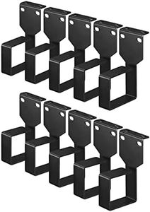 kwmobile Anillas para organizar Cables - Set de 10x Gancho para organización de Rack de Cables - Soportes metálicos para Panel de conexión de Cable