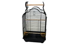 YML Bar Spacing Small Parrot Cage, 18 X 14-Inch, Black